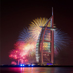 Празднование Нового года в отеле Бурж Аль Араб